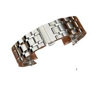 ROUREOX Arc Interface Métal Solide Bracelet Montre Acier Inoxydable Hommes, Bracelet Remplacement Accessoire pour Tissot Couturier T035 Collection-Argent 22MM