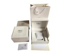 ROUREOX Boîte Montre Blanche Emplacement Unique Étui Rangement Set Emballage Complet Carton Extérieur Sac pour IWC
