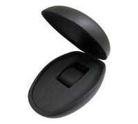 ROUREOX Boîte Montre Forme Galet Finition Noir Mat Emplacement Unique Étui Coque Rigide Organisateur Set pour RM 011/RM 035/RM 055