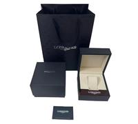 ROUREOX Boîte Montre Grain Bois Bleu Finition Haute Brillance Grille Unique Rangement Protection Présentoir pour Longines PrimaLuna