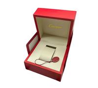 ROUREOX Boîte Présentation Montre Set Complet Sac Transport Rouge Carton Extérieur Emplacement Unique pour Cartier Tank