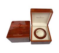ROUREOX Boîte Présentation Montre Unique Set Complet Carton Extérieur Sac Transport Coffre Bois Brillant pour JLC