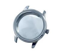 ROUREOX Boîtier Montre 33 mm Style Cocktail Verre Bombé Boîtier Carré Compatible avec Mouvements NH34 GMT NH36 NH38 NH70 NH72 pour Seiko Presage - 1