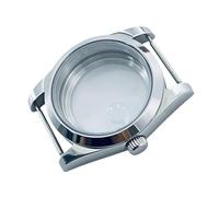 ROUREOX Boîtier Montre 36 mm Lunette Lisse Verre Saphir PVD Or Noir Compatible avec Mouvements PT5000 ST2130 SW200 pour Rolex Explorer/Datejust - A1