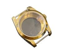 ROUREOX Boîtier Montre 36mm PVD Or Lunette Cannelée NH35 NH36, Saphir Loupe Cyclope, Pièces Mod pour Rolex Oyster Perpetual/Datejust - B3