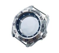 ROUREOX Boîtier Montre 44 mm Lunette Compte À Rebours Acier Verre Saphir Compatible avec Mouvements NH36 NH34 pour Seiko Prospex Samurai - 1