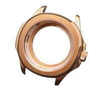 ROUREOX Boîtier Montre Acier INOX 39.5mm Lunette Fixe Verre Saphir Rehaut Anneau Chapitre NH35 NH70 Mécanisme DIY Réparation pour Pilot Mod/Smooth Bezel Diver-3 39.5MM