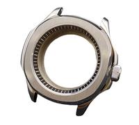 ROUREOX Boîtier Montre Acier INOX 39.5mm Lunette Fixe Verre Saphir Rehaut Anneau Chapitre NH35 NH70 Mécanisme DIY Réparation pour Pilot Mod/Smooth Bezel Diver-6 39.5MM