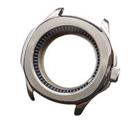 ROUREOX Boîtier Montre Acier INOX 39.5mm Lunette Fixe Verre Saphir Rehaut Anneau Chapitre NH35 NH70 Mécanisme DIY Réparation pour Pilot Mod/Smooth Bezel Diver-9 39.5MM