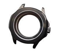 ROUREOX Boîtier Montre Acier INOX 39.5mm Lunette Fixe Verre Saphir Rehaut Anneau Chapitre NH35 NH70 Mécanisme DIY Réparation pour Pilot Mod/Smooth Bezel Diver-12 39.5MM