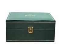 ROUREOX Boîtier Montre Classique en Bois - Support Style Vintage avec Coussins PU - Cabinet Présentoir Véritable pour Rolex Cosmograph Daytona