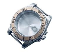 ROUREOX Boîtier Montre Mod Pro 40 mm Verre Saphir Antirayures Lunette Céramique Sablée Compatible avec Mouvements ETA2824 PT5000 pour Rolex Submariner/GMT-Master II/Yacht-Master - D3