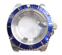 ROUREOX Boîtier Montre Modding 40mm Acier 316L Verre Saphir Lunette Inclinée Mouvement NH35 NH36 Fenêtre Date Pièce pour Rolex Submariner-B3 40MM