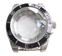 ROUREOX Boîtier Montre Modding 40mm Acier 316L Verre Saphir Lunette Inclinée Mouvement NH35 NH36 Fenêtre Date Pièce pour Rolex Submariner-B4 40MM