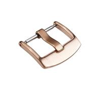 ROUREOX Boucle Ardillon Brossée Fermoir Montre Acier Mat, Attache Langue Large 4mm - Accessoire Bracelet Gros Trous-Or Rose 24mm