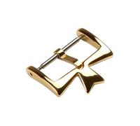 ROUREOX Boucle de Montre en Acier Inoxydable - Fermoir Ardillon Style Croix de Malte Poli pour Vacheron Constantin-Or 18mm