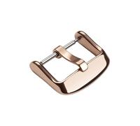 ROUREOX Boucle de Montre en Acier Inoxydable - Fermoir Ardillon Vissé Poli avec Langue Plate de 3mm - pour Bracelets Cuir à Gros Trous pour DW-Or Rose 20mm