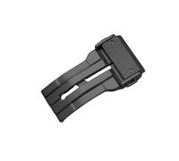 ROUREOX Boucle de Remplacement pour Montre Double Poussoir Fermoir Papillon Accessoires de Réparation pour Hublot Big Bang Series-Noir 18mm
