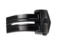 ROUREOX Boucle Déployante Sport 18mm 20mm - Fermoir Acier Brossé Accessoire Remplacement Bracelet pour TAG Heuer Carrera-Noir 20mm