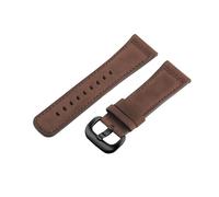 ROUREOX Bracelet de Montre Brassard de Montre Cuir Véritable Mat Fermoir en Acier Inoxydable de Remplacement 28mm pour SEVENFRIDAY P2 PS1 M2 Q2-Marron + Noir