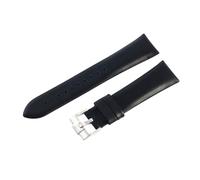 ROUREOX Bracelet de Montre Cuir Véritable 22mm Sangle de Rechange avec Boucle Argent Or Rose pour Emporio Armani AR1674 1647 0389 0397 0398 1648 0382-Noir + Argent