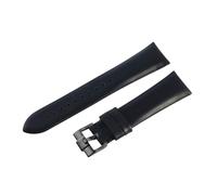 ROUREOX Bracelet de Montre Cuir Véritable 22mm Sangle de Rechange avec Boucle Argent Or Rose pour Emporio Armani AR1674 1647 0389 0397 0398 1648 0382-Noir + Noir