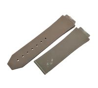 ROUREOX Bracelet Élastique Caoutchouc Silicone Bande de Rechange Douce Anti-Transpiration Homme Femme Fitness & Plongée pour Hublot Big Bang/Classic Fusion-Brun 19 * 13MM