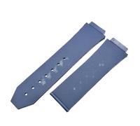 ROUREOX Bracelet Élastique Caoutchouc Silicone Bande de Rechange Douce Anti-Transpiration Homme Femme Fitness & Plongée pour Hublot Big Bang/Classic Fusion-Bleu 23 * 15.5MM