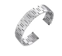 ROUREOX Bracelet Montre Acier Inoxydable Massif Bracelet Métal Boucle Papillon Rechange 20mm 23mm Double Bouton pour Cartier Tank-23.5mm