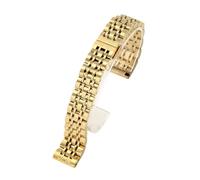 ROUREOX Bracelet Montre Acier Massif, Bande Métal Élégant Fermoir Papillon, Remplacement Poli Brillant pour Emporio Armani Starry Sky-Doré 20mm