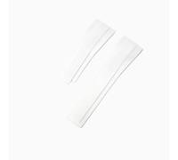 ROUREOX Bracelet Montre Homme Caoutchouc 20Mm Extrémité Incurvée, Bande Remplacement Étanche Fermoir Déployant pour Rolex Submariner/Daytona/Yacht-Master/Oyster Perpetual-Blanc sans Boucle 20MM