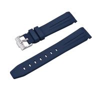 ROUREOX Bracelet Montre Silicone 20MM Caoutchouc Doux, Remplacement Étanche Sport Homme, Multicolore pour Omega x Swatch Bioceramic MoonSwatch-Bleu Foncé 20MM
