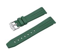 ROUREOX Bracelet Montre Silicone 20MM Caoutchouc Doux, Remplacement Étanche Sport Homme, Multicolore pour Omega x Swatch Bioceramic MoonSwatch-Vert 20MM