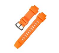 ROUREOX Bracelet Silicone 18mm Encoche 35mm Largeur Extérieure Sangle Caoutchouc Rechange Bracelet Montre Sport Boucle Métal pour CASIO Pro Trek-A7