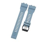 ROUREOX Bracelet Silicone Bracelet Caoutchouc Encoche Étanche Bracelet Montre Sport Remplacement Robuste Boucle Métallique pour Casio G-Shock G-Squad-Gris