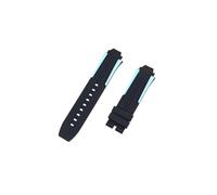 ROUREOX Bracelet Silicone Écologique Doux Lisse pour Montre, Réglable, Résistant à L'Eau, Déclipable Rapide pour Tissot T - race-Bleu clair 24x18mm