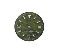 ROUREOX Cadran Montre 28.5mm Motif Hexagone Fenêtre Date Lume BGW9 Calibre NH35 Outil Composants Horloger DIY pour Rolex/Seiko - 12 28.5MM
