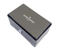 ROUREOX Coffre Exposition Montre Grain Bois Rectangulaire Laqué Haute Brillance Emplacement Unique Cadeau pour VC Overseas