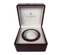 ROUREOX Coffret Cadeau Montre Grand Carré Étui Bois Finition Brillante Portefeuille Documents Étiquette Complet pour PP Nautilus