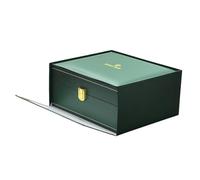 ROUREOX Coffret Montre Fête des Pères - Stockage Bois Massif avec Pads PU - Boîte Organisateur Premium pour Rolex Yacht-Master