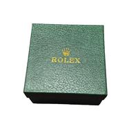 ROUREOX Coffret Organisateur Vert Étui Montre Bois Présentoir Support Finition Cuir Coussin pour Rolex Sky-Dweller
