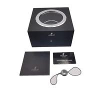 ROUREOX Coffret Présentation Montre Ensemble Complet Carton Sac Transport Dessus Verre Coffre Noir Cadeau pour Hublot Classic Fusion