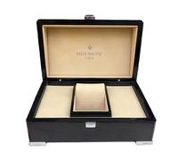 ROUREOX Coffret Présentation Montre Unique Ensemble Complet Carton Sac Transport Coffre Rangement Bois Organisateur pour Patek Philippe