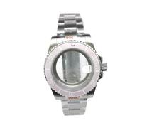 ROUREOX Ensemble Boîtier Et Bracelet 40 mm Acier 904L Plongée GMT Style Yacht Verre Saphir Loupe Compatible avec Mouvement NH36 pour Rolex Submariner/GMT-Master/Yacht-Master - 16