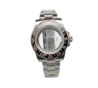 ROUREOX Ensemble Boîtier Et Bracelet 40 mm Acier 904L Plongée GMT Style Yacht Verre Saphir Loupe Compatible avec Mouvement NH36 pour Rolex Submariner/GMT-Master/Yacht-Master - 8