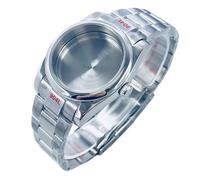 ROUREOX ETA 2824 PT5000 Kit Boîtier Lunette Lisse Bombée Bracelet 3 Maillons Verre Saphir 36mm 40mm Fond Transparent DIY pour Rolex Oyster Perpetual/Datejust-D 36MM