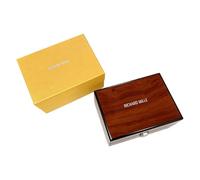 ROUREOX Étui Montre Grain Bois Rectangulaire Finition Haute Brillance Emplacement Unique Organisateur pour Richard Mille RM 035