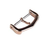 ROUREOX Fermoir à Ardillon Acier Inoxydable Bracelets de Montre en Cuir Boucle de Remplacement Accessoires pour Tank de Cartier-Or Rose 18mm