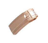 ROUREOX Fermoir de Remplacement pour Montre Acier Inoxydable 316L Bracelet de Montre Boucle Déployante pour Rolex Submariner Series-Or Rose 18mm