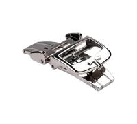 ROUREOX Fermoir Papillon Acier 18mm - Boucle Déployante Argent, Attache Montre Double Bouton - Pièces Réparation Bracelet pour Jaeger-LeCoultre-Argenté